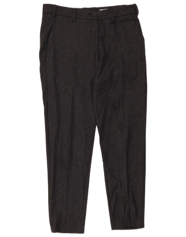 Brax Pantalones de traje de corte suave para mujer UK 10 Small W30 L29 Grey Houndstooth