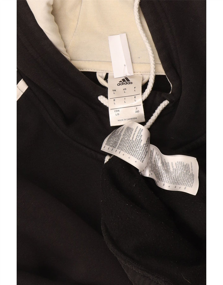 Nike Sudadera con capucha y cremallera gráfica para hombre, talla grande, poliéster negro