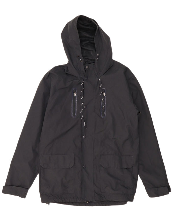 Brugi Chaqueta cortavientos con capucha para hombre IT 52 XL Azul marino