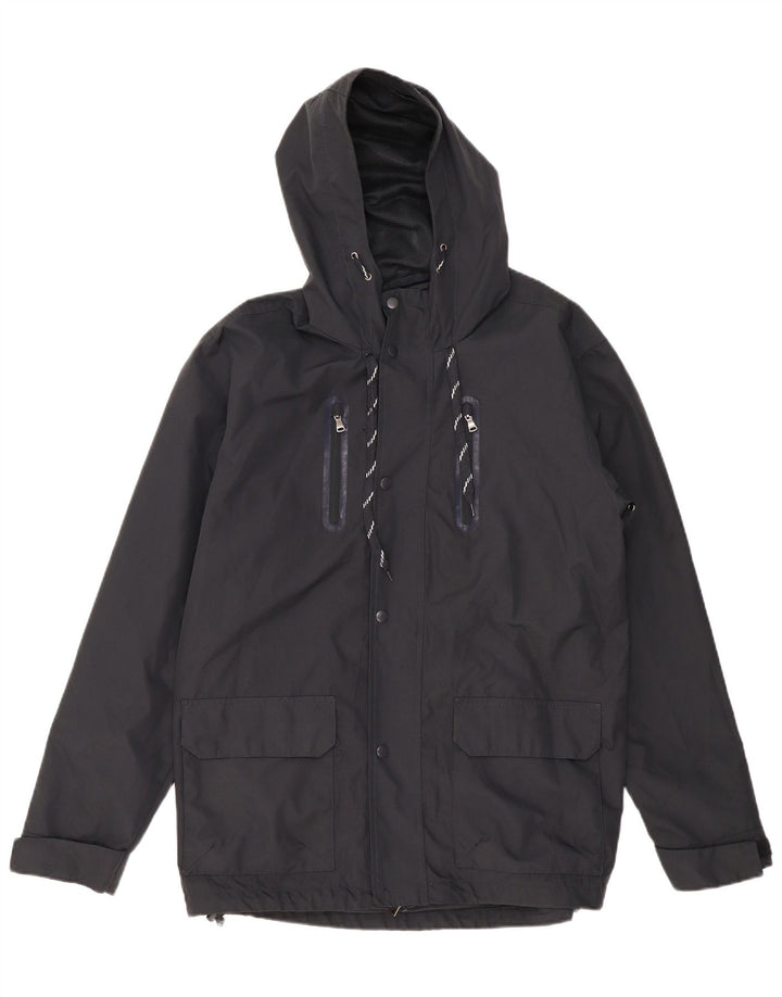 Brugi Chaqueta cortavientos con capucha para hombre IT 52 XL Azul marino