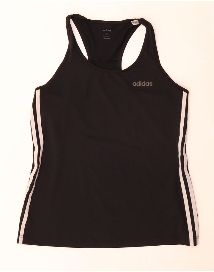 Adidas Mujer Climalite Chaleco Top UK 14 Medio Negro Poliéster