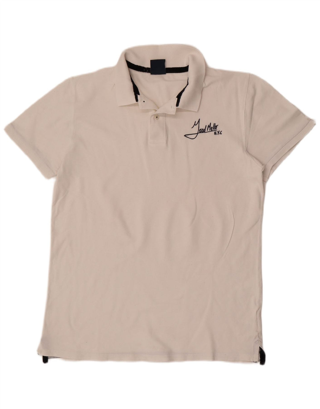 Fred Mello Polo Hombre 2XL Algodón Blanco