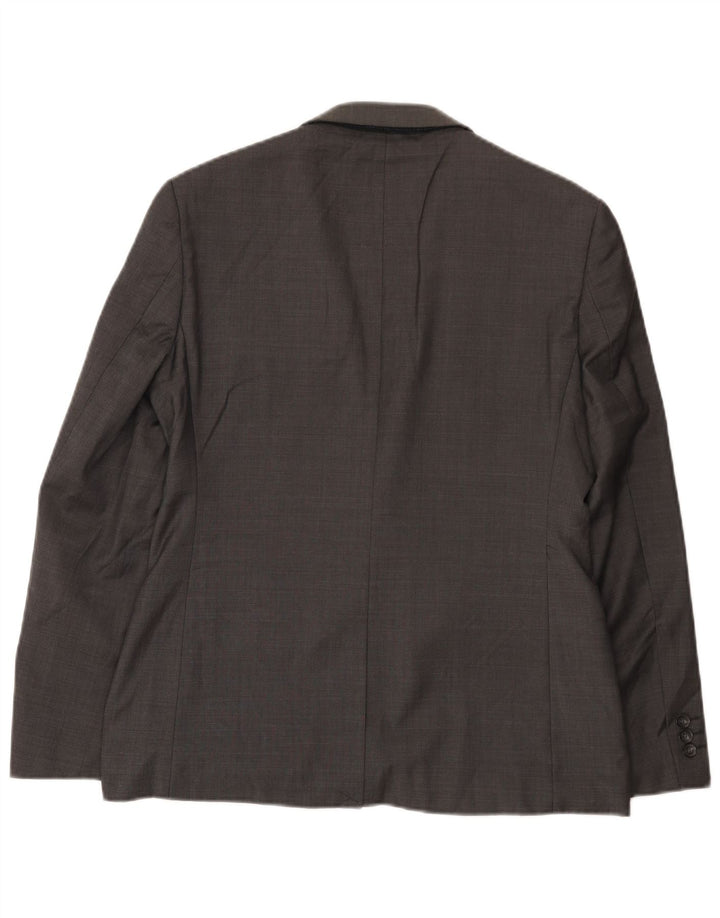 Ted Baker Chaqueta tipo blazer de corte slim con 2 botones para hombre UK 38 Lana gris medio