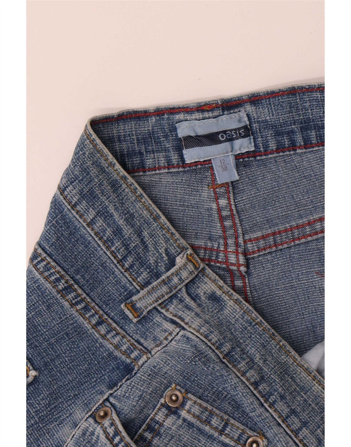 Oasis Falda Vaquera para Mujer UK 12 Medium W30 Azul