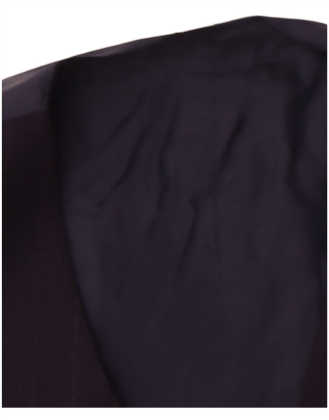 Chaleco vintage para hombre pequeño azul marino a rayas