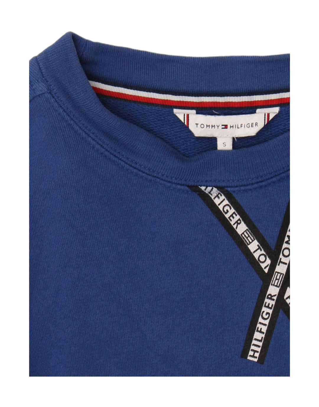 Tommy Hilfiger - Sudadera extragrande para mujer, talla 10, color azul