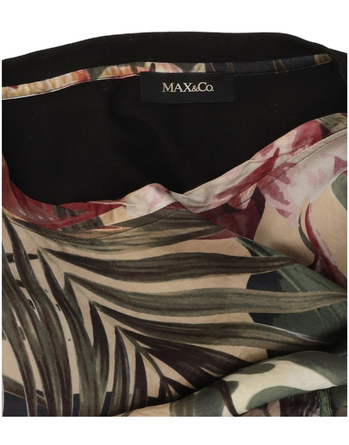 Max & Co. Camiseta gráfica para mujer Top UK 44 Mediano Multicolor Floral