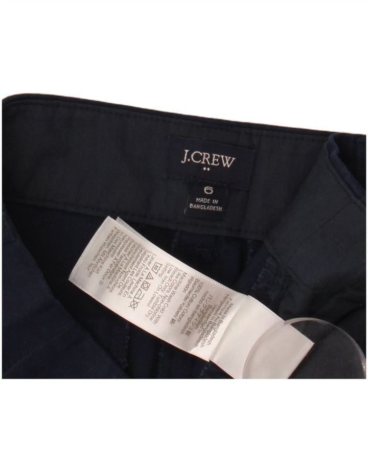 J. Crew Pantalones cortos chinos para mujer US 6 Medium W30 Azul marino Algodón