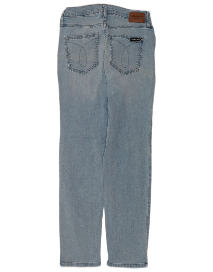 Vaqueros Rectos Calvin Klein Mujer W25 L25 Algodón Azul