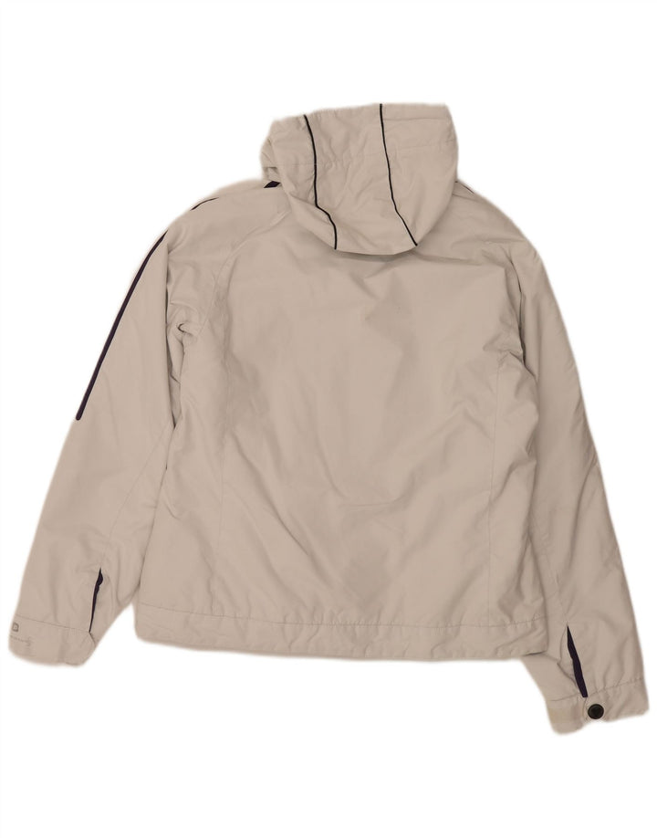 Brugi Chaqueta acolchada con capucha para mujer UK 44 Mediana Poliamida blanca