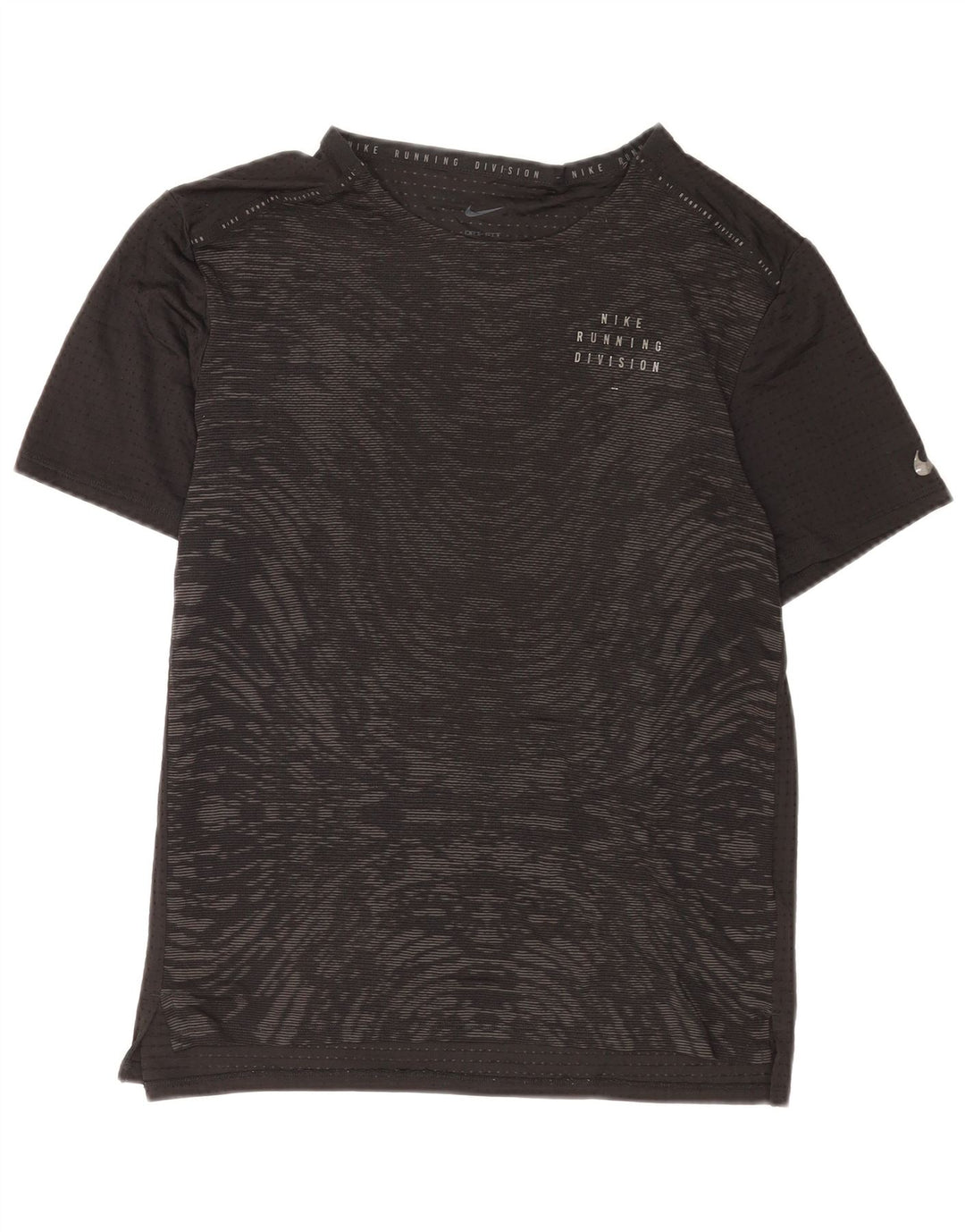 Nike Dri Fit - Camiseta con estampado abstracto para mujer, talla 40, color negro