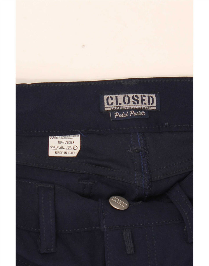 Pantalón casual ajustado para hombre cerrado W30 L30 Poliamida azul marino