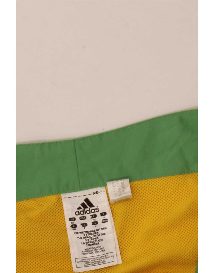 Adidas Hombre Bañador Estampado Con Estampado De Poliéster Color Block Amarillo Medio