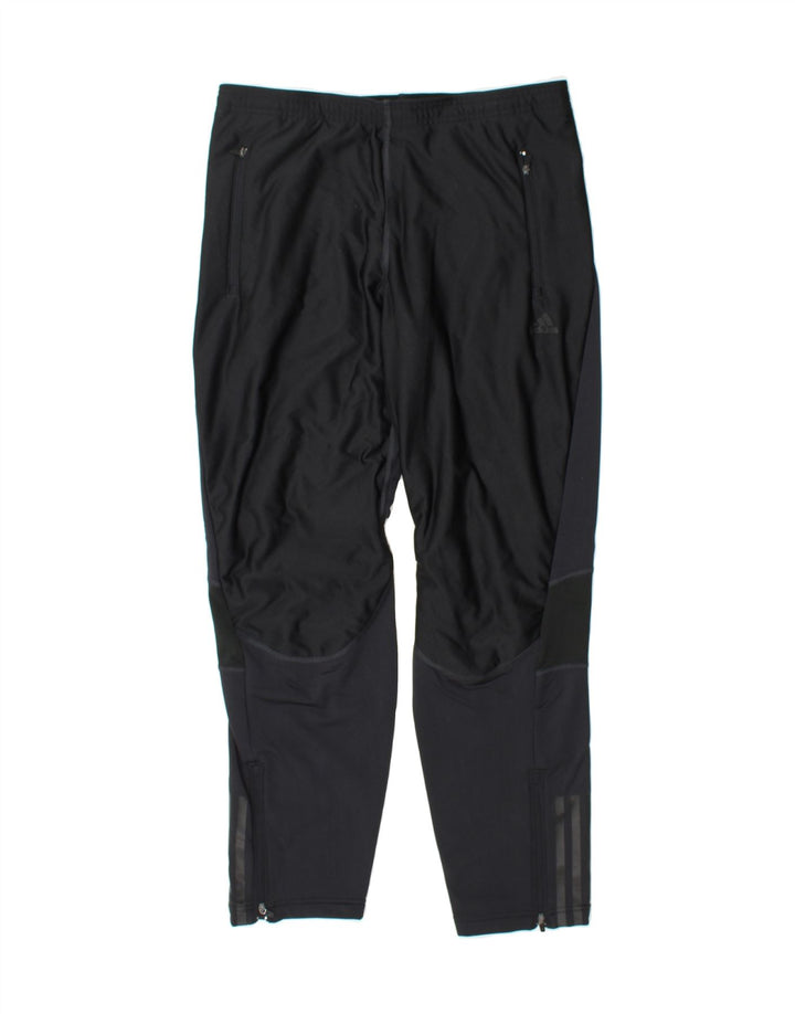 ADIDAS Womens Clima Proof Tracksuit Trousers UK 10 Small Black Polyester Vintage Adidas and Second-Hand Adidas from Messina Hembry 
