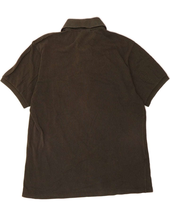 LACOSTE Mens Polo Shirt Size 4 Medium Khaki Cotton Vintage Lacoste and Second-Hand Lacoste from Messina Hembry 