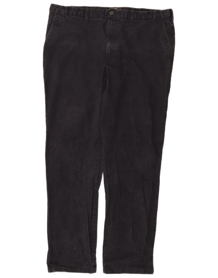 Marks & Spencer Pantalones chinos rectos regulares para hombre W42 L33 Azul marino