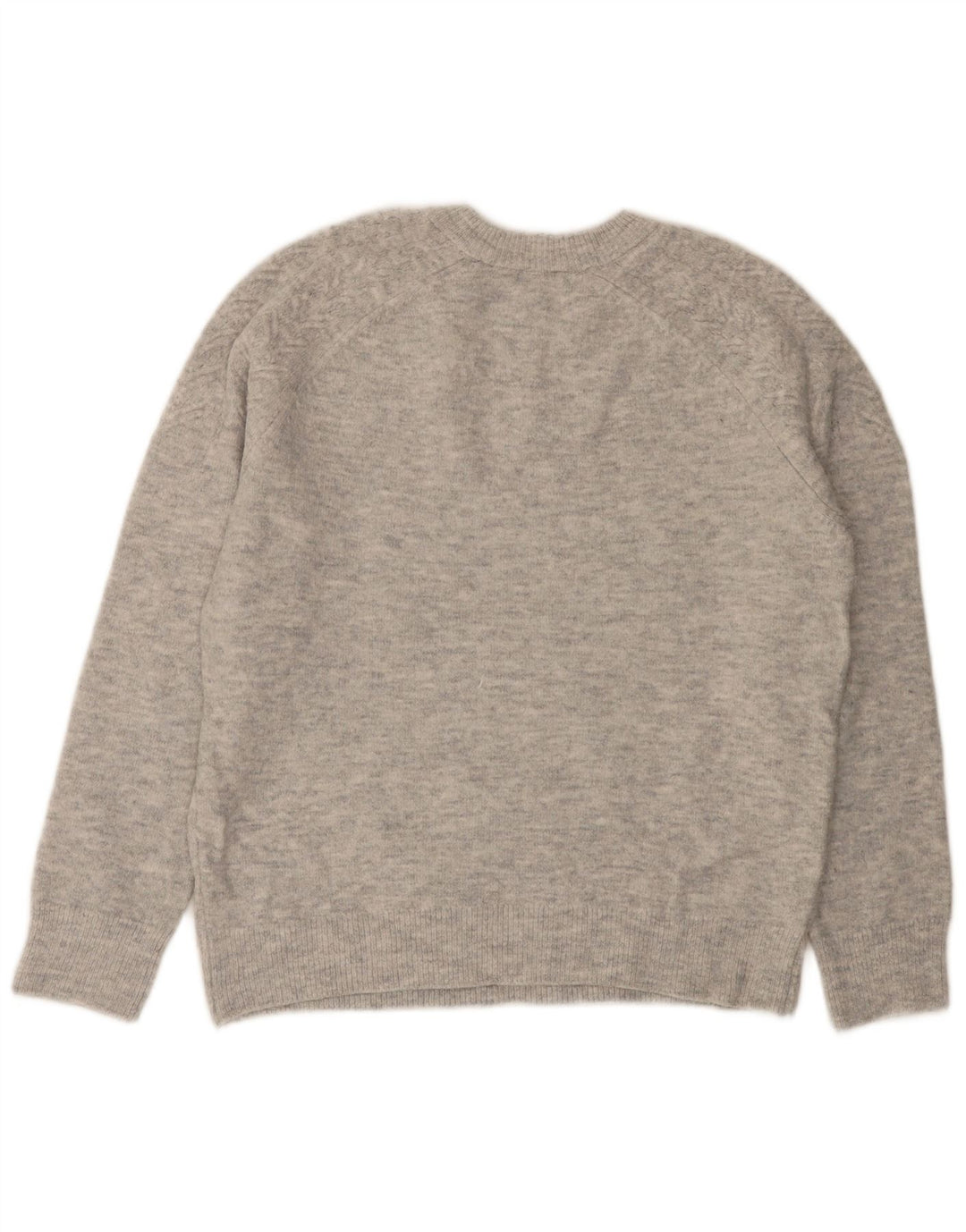 Marks & Spencer Suéter tipo jersey con cuello redondo para mujer UK 44 Gris medio moteado