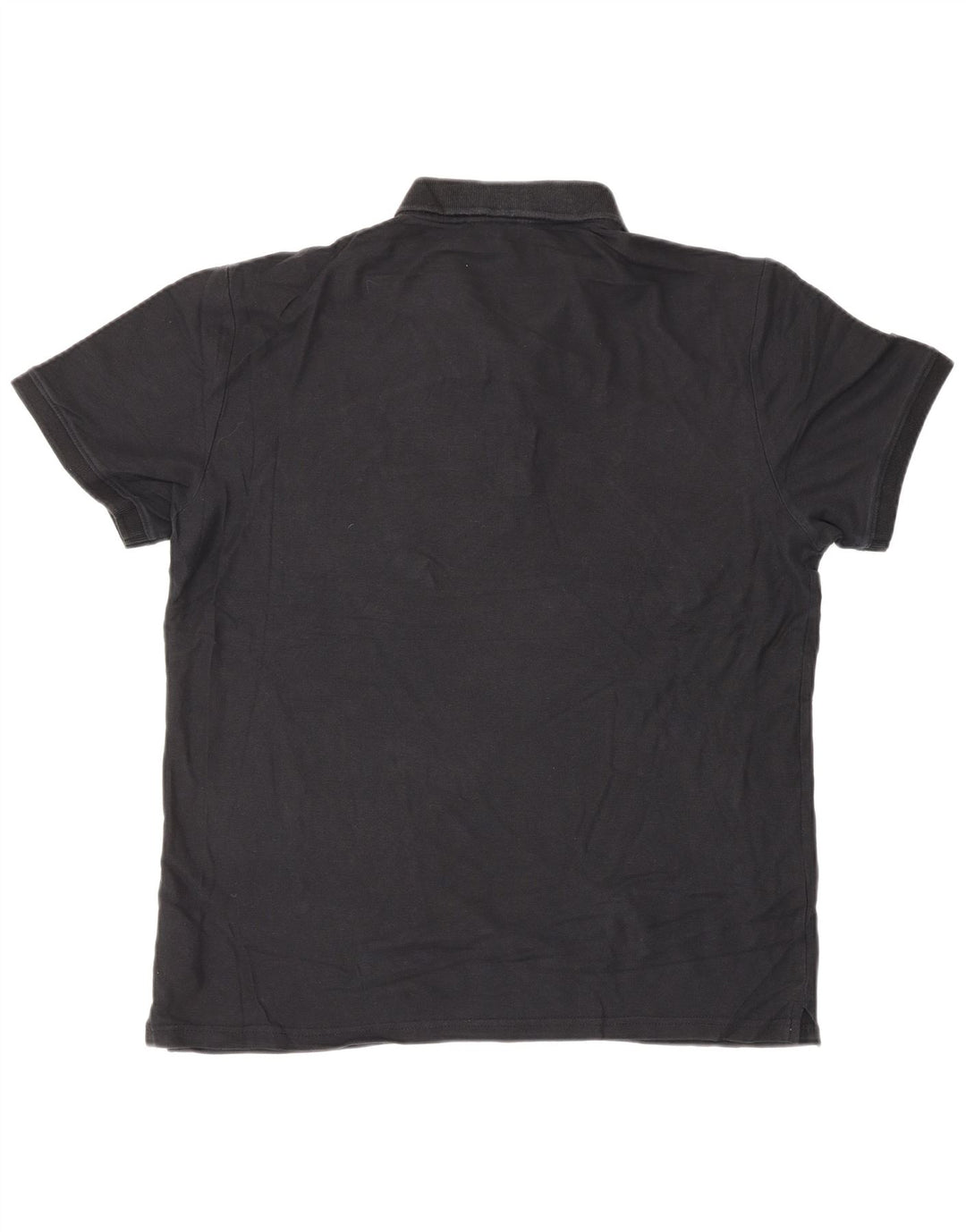 CALVIN KLEIN Polo ajustado para hombre, talla grande, algodón negro