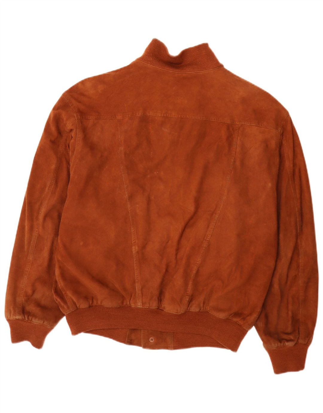 Pelle Moda Chaqueta bomber de ante para hombre IT 48 Marrón medio