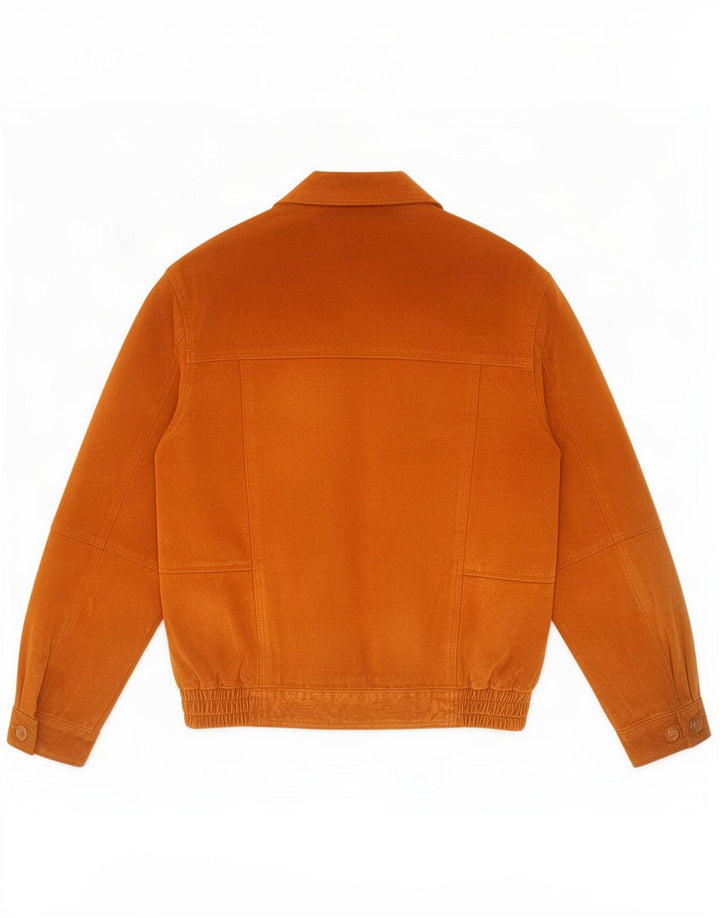 Kingfield Chaqueta Bomber de Ante para Hombre UK 40 Grande Cuero Marrón