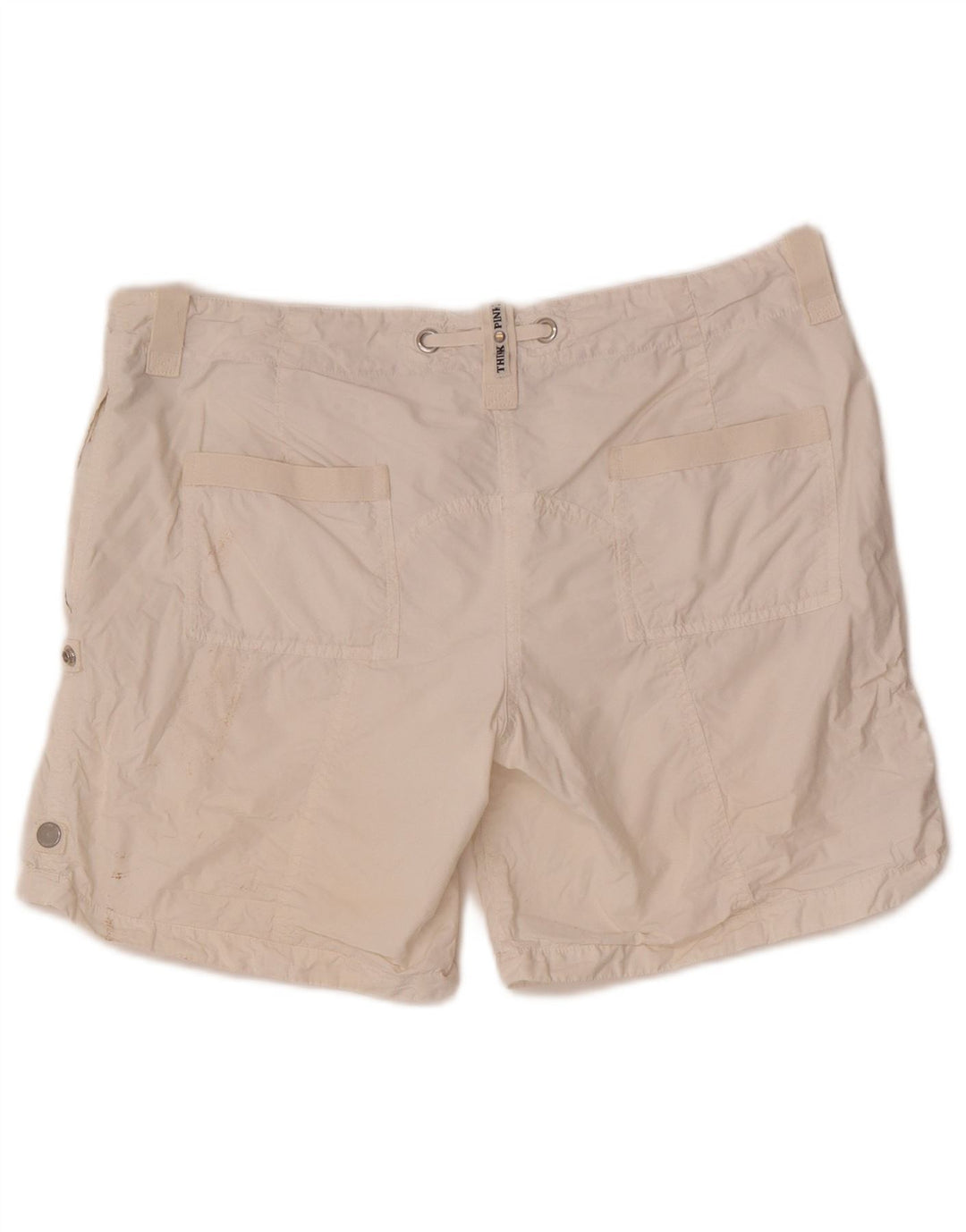 Pantalones cortos tipo cargo para mujer Think Pink W30 Algodón blanco mediano