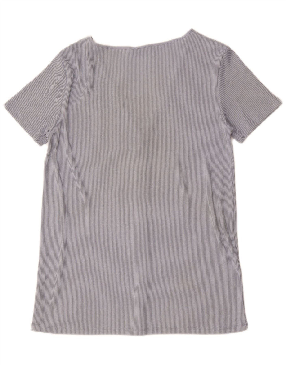 Zara Mujer Blusa De Manga Corta Top UK 46 Large Gris