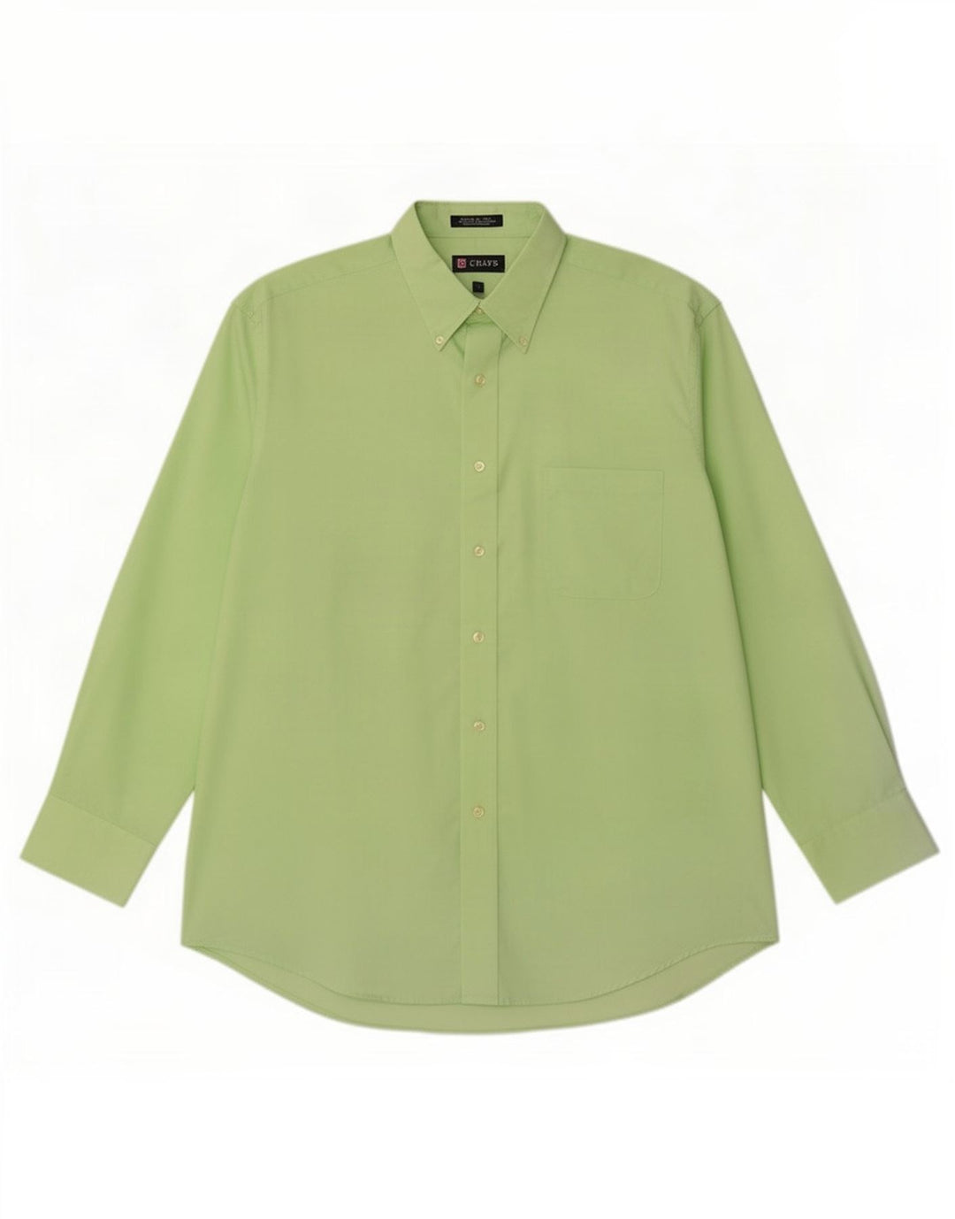 Chaps Camisa de ajuste regular para hombre, talla 16 1/2, algodón verde grande