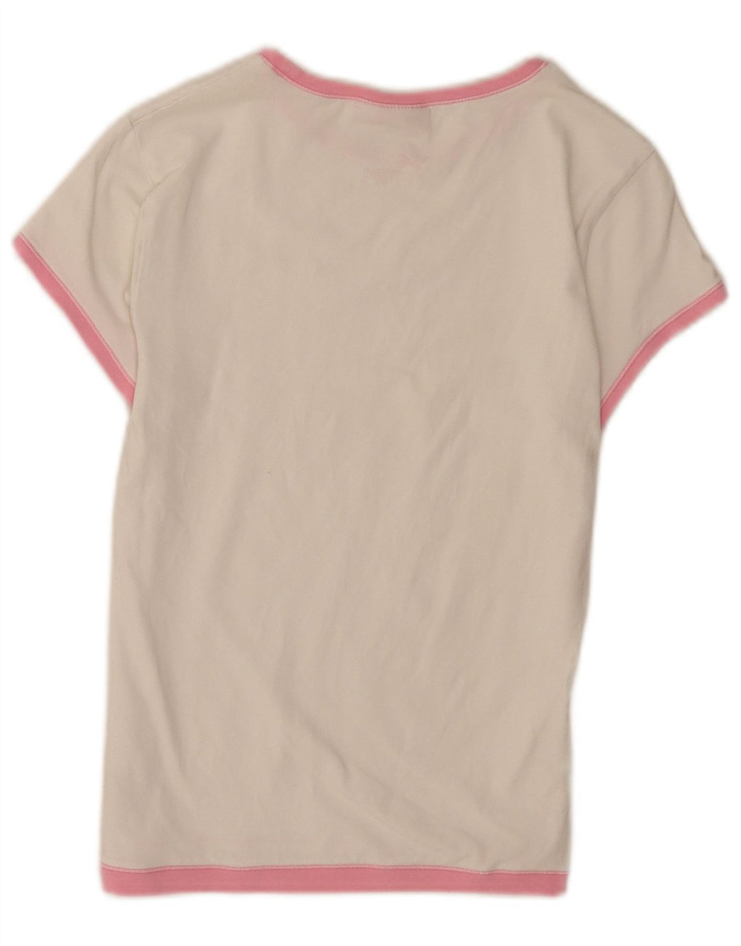 Puma Camiseta gráfica para mujer Top UK 14 Medium White Cotton