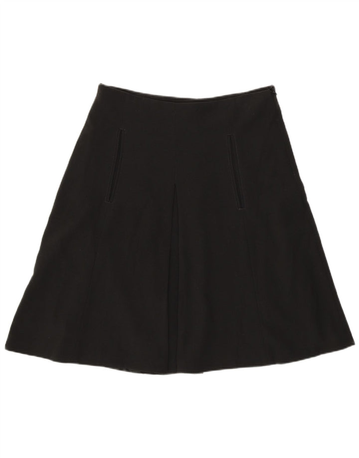 Zara Mujer Falda Acampanada Mediana W28 Negro