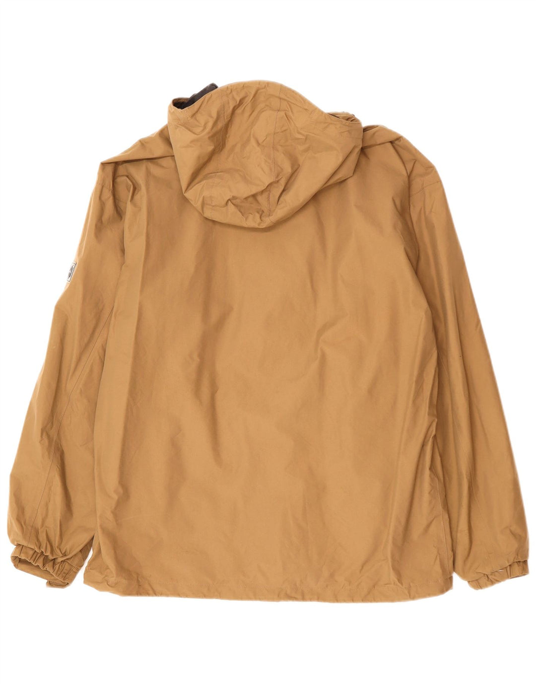 Jack Wolfskin Chaqueta impermeable con capucha para hombre UK 40/42 Large Beige Poliamida