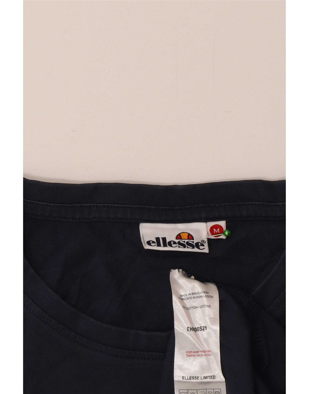 Camiseta Ellesse Hombre Top Medium Azul Marino Algodón