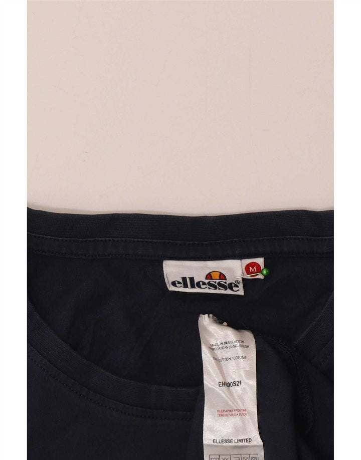Camiseta Ellesse Hombre Top Medium Azul Marino Algodón