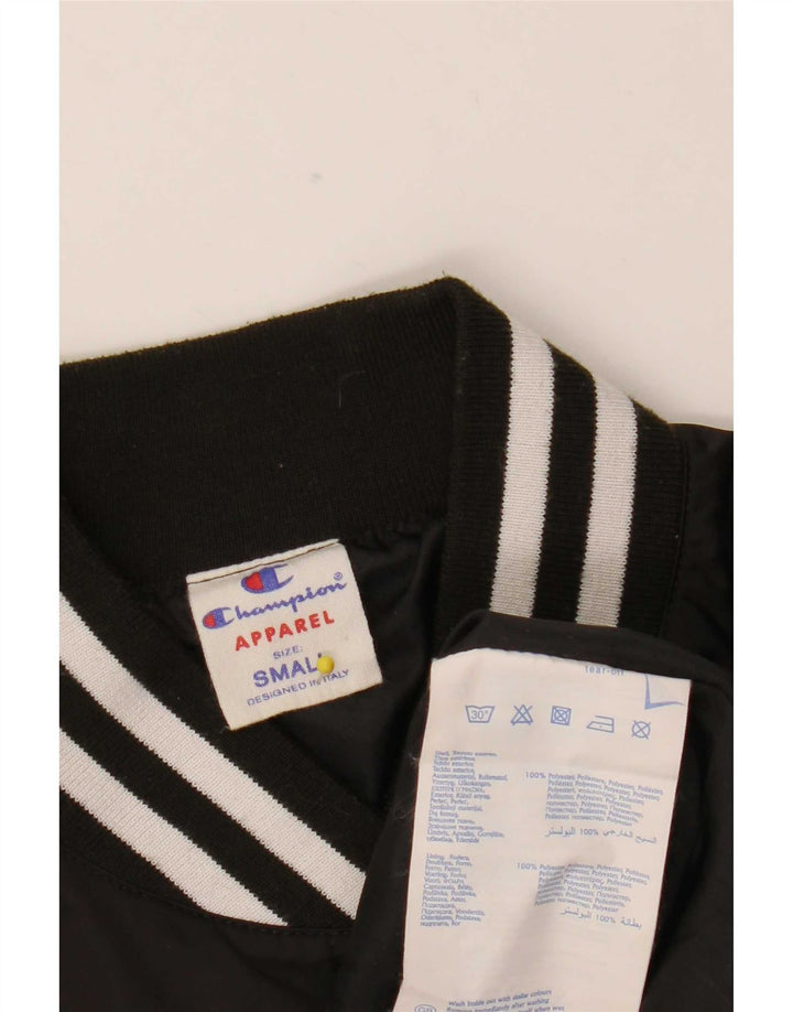 Champion Chaqueta Universitaria para Mujer UK 10 Small Poliéster Negro