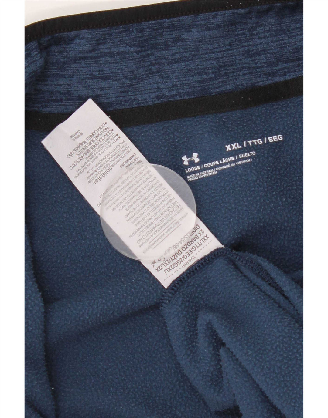 Under Armour - Chándal con cremallera y cuello para hombre, talla 2XL, color azul moteado