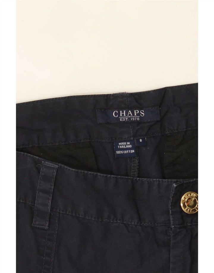 Chaps Pantalones capri cargo rectos para mujer US 8 Medium W32 L21 Azul marino