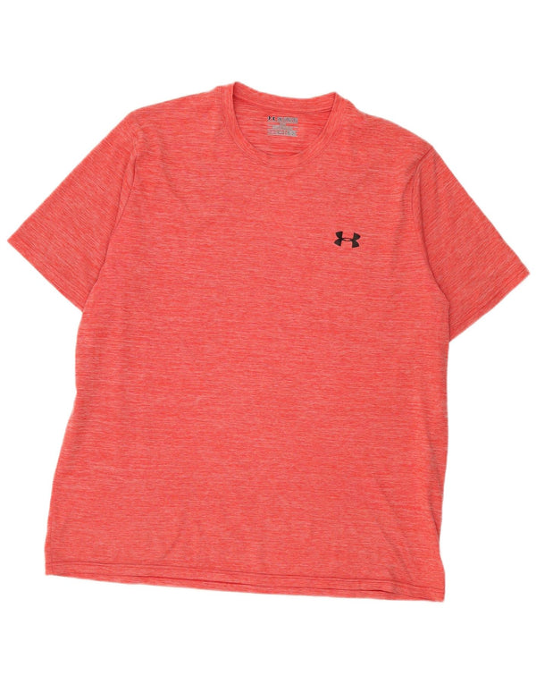 Under Armour Camiseta Heat Gear para hombre Top 2XL Poliéster moteado rojo