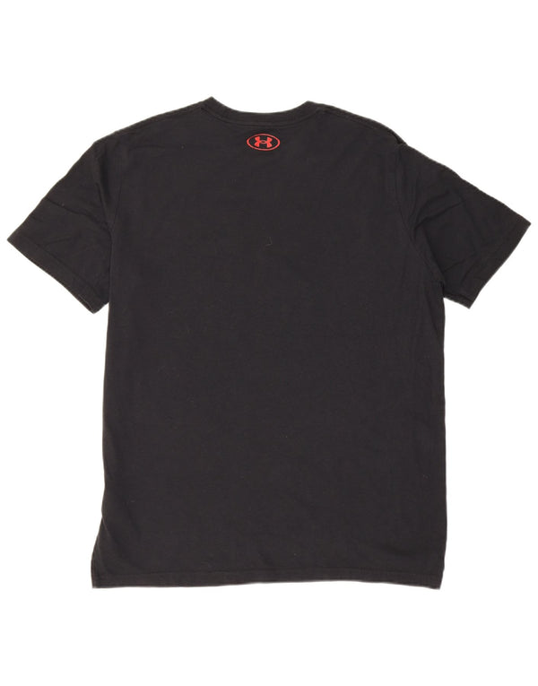 Under Armour Camiseta gráfica para hombre Top grande de algodón negro