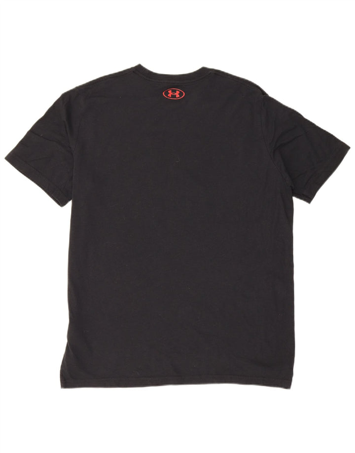 Under Armour Camiseta gráfica para hombre Top grande de algodón negro