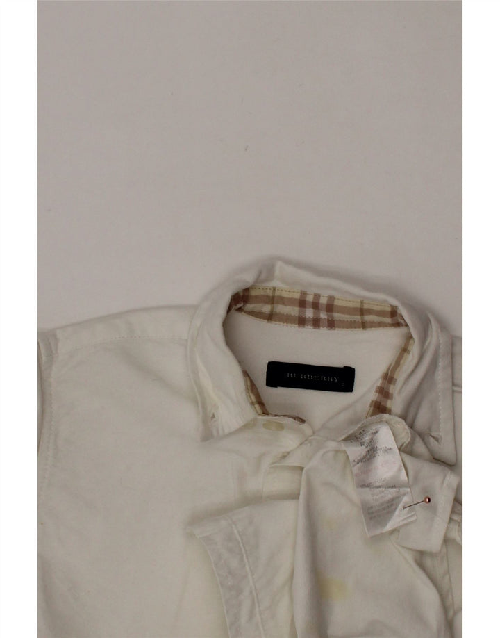 BURBERRY Camisa bebé niño 18-24 meses Algodón blanco