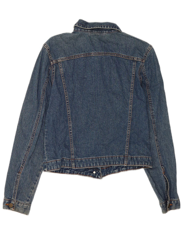 Laura Ashley Chaqueta vaquera corta para mujer Reino Unido 12 Algodón azul medio