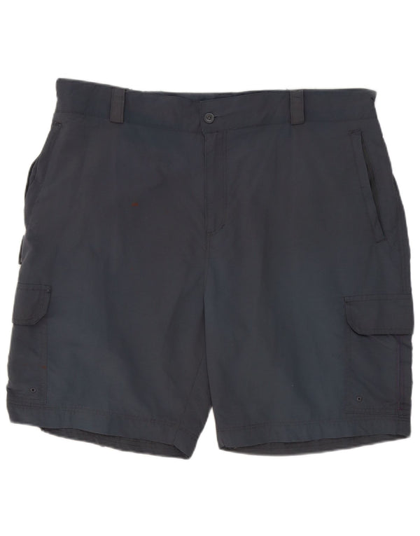 Pantalones cortos tipo cargo para hombre Mountain Warehouse W40 XL Nylon gris