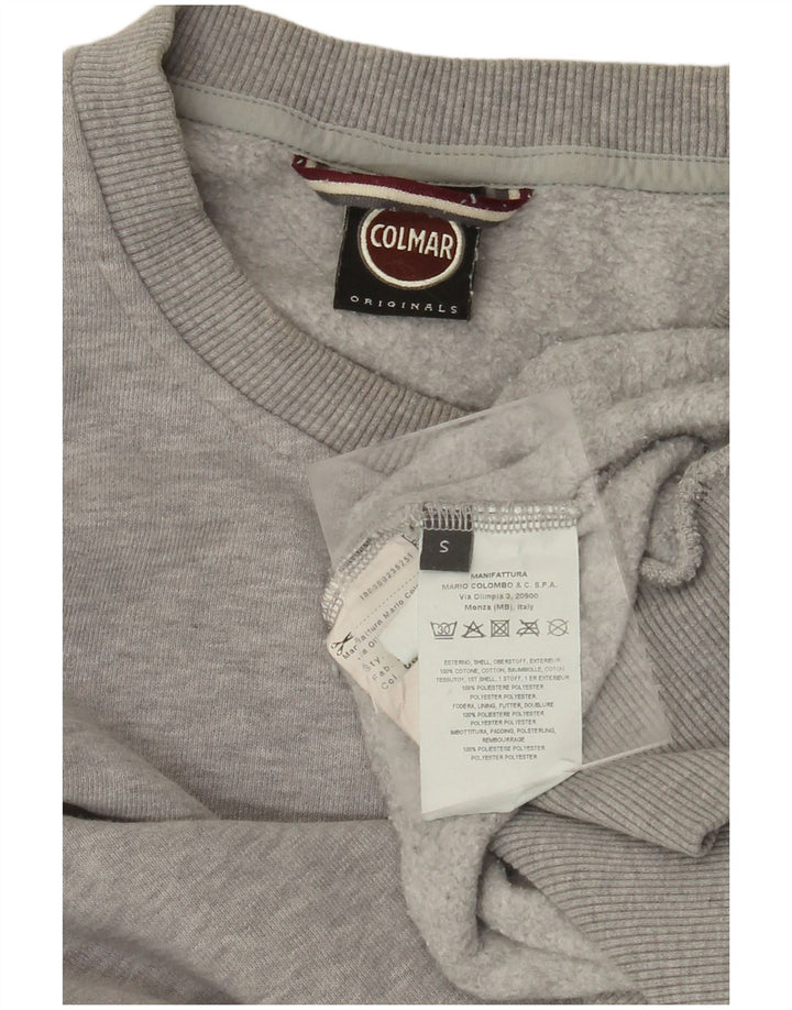 COLMAR Hombre Sudadera Jumper Small Gris Colorblock Algodón
