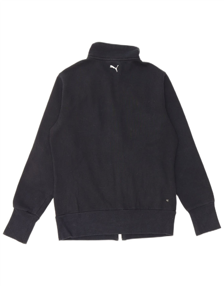 PUMA Chaqueta superior de chándal gráfico para mujer UK 12 Medium Black Cotton