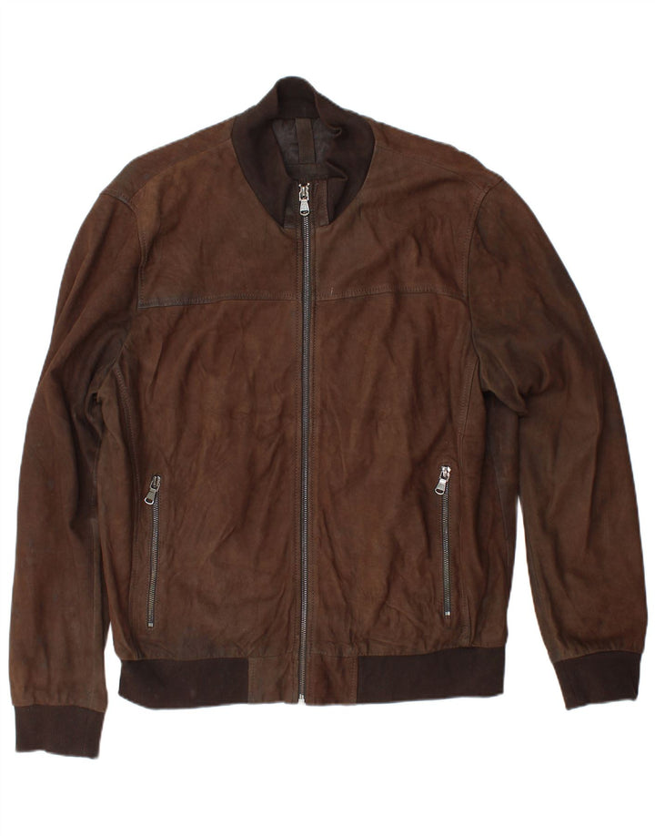 CONBIPEL Chaqueta de cuero para hombre IT 56 2XL Cuero marrón