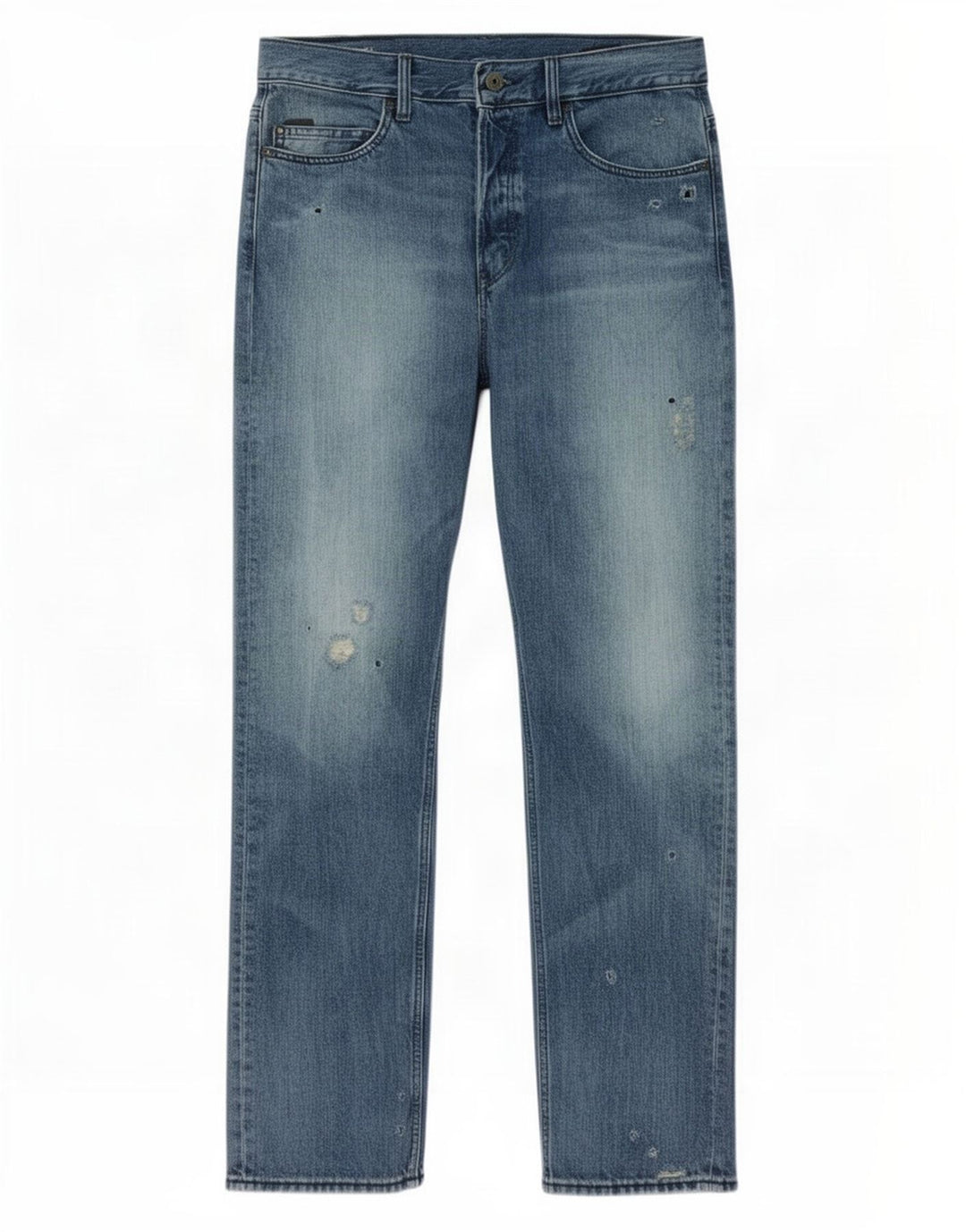Vaqueros rectos desgastados para hombre G-Star W32 L32 Algodón azul