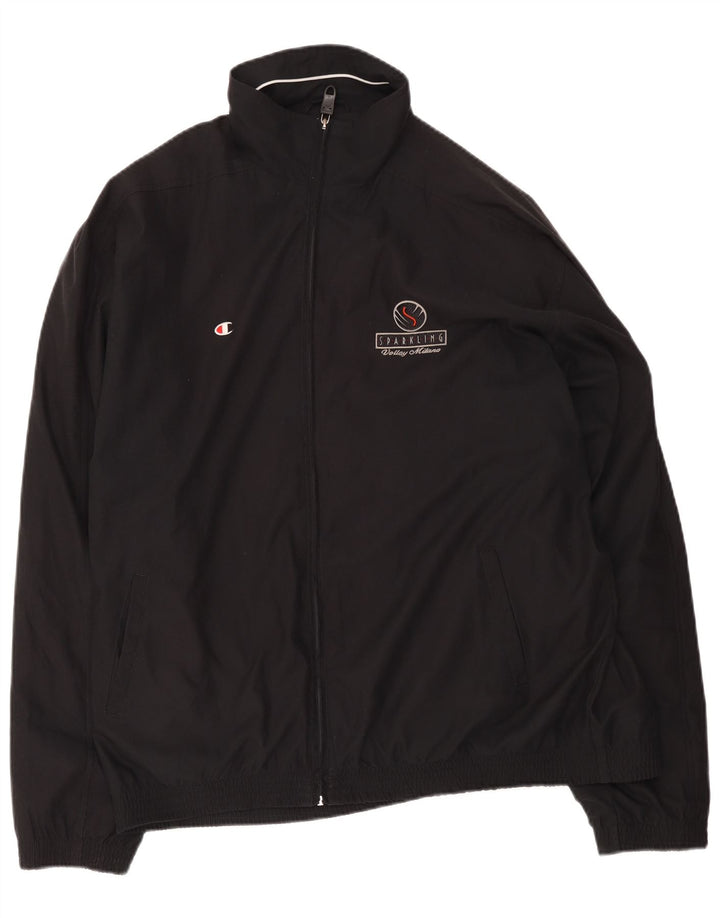 Champion Chaqueta de chándal para hombre 3XL Poliéster negro