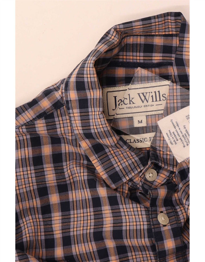 Camisa Jack Wills Hombre De Corte Clásico De Algodón A Cuadros Azul Medio