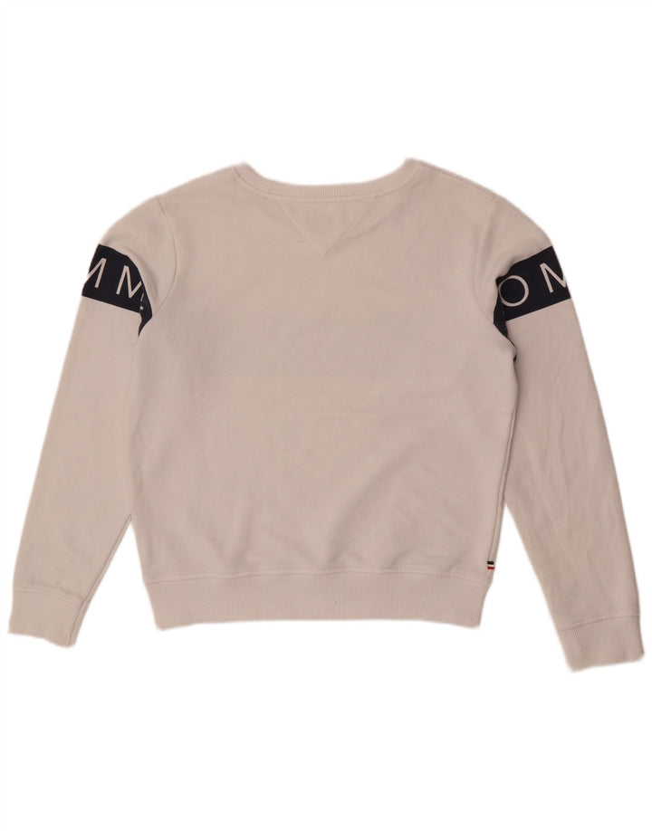 Tommy Hilfiger Sudadera para mujer Jumper UK 40 Medium White Colourblock