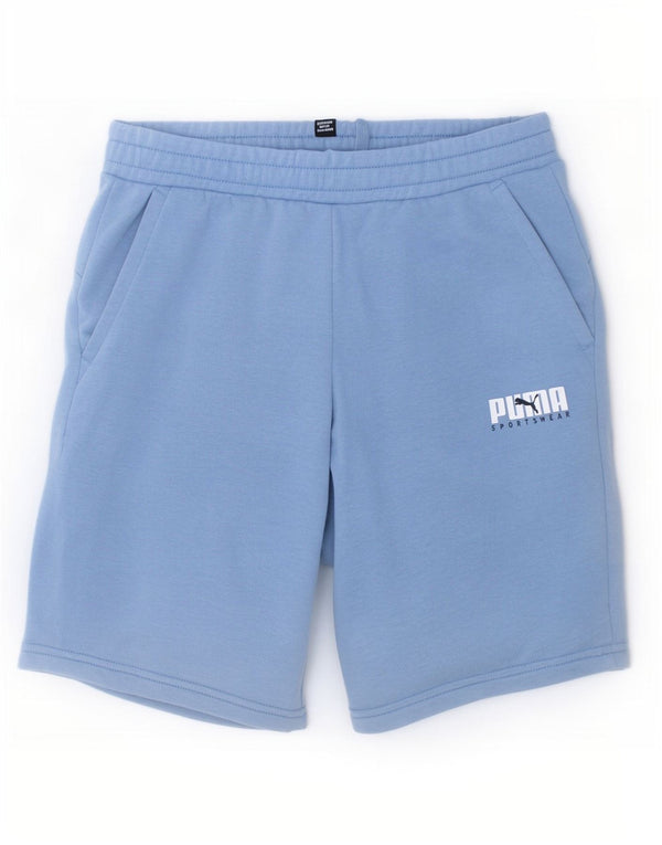Puma Pantalones cortos deportivos para niño 13-14 años Azul Algodón