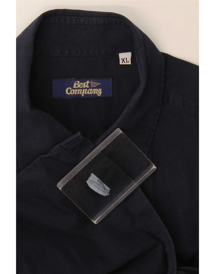 Camisa Hombre Best Company XL Azul Marino Algodón